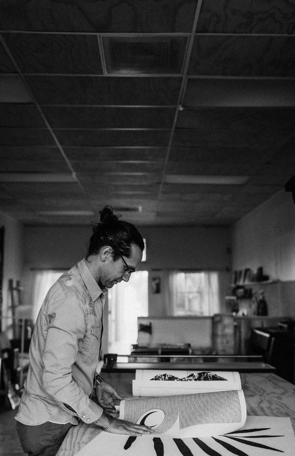 daren laying out a print