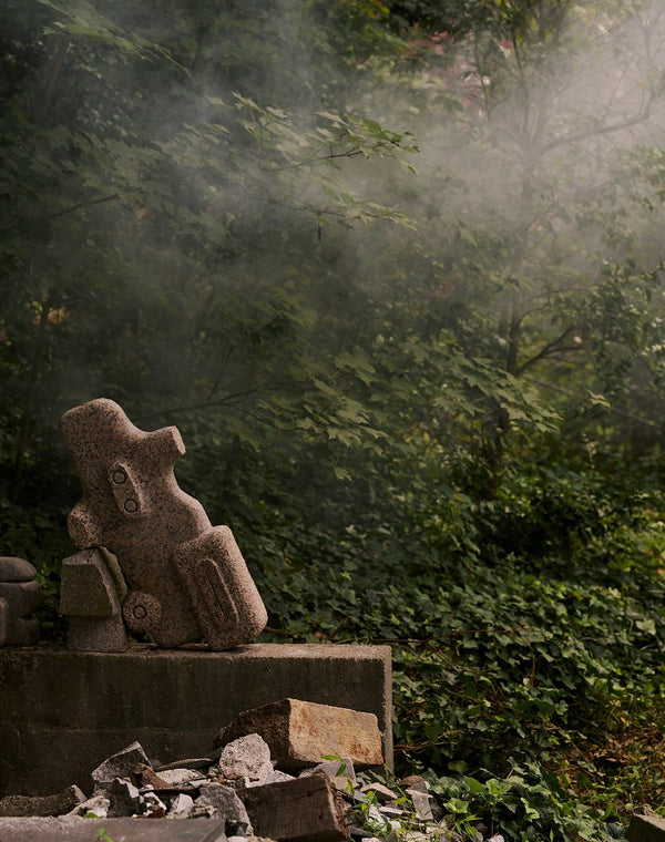 editorial image of stone carving