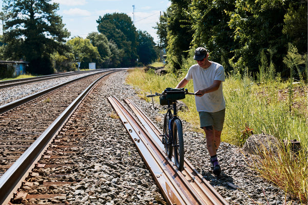 Matt Byrd positioning stone carvings