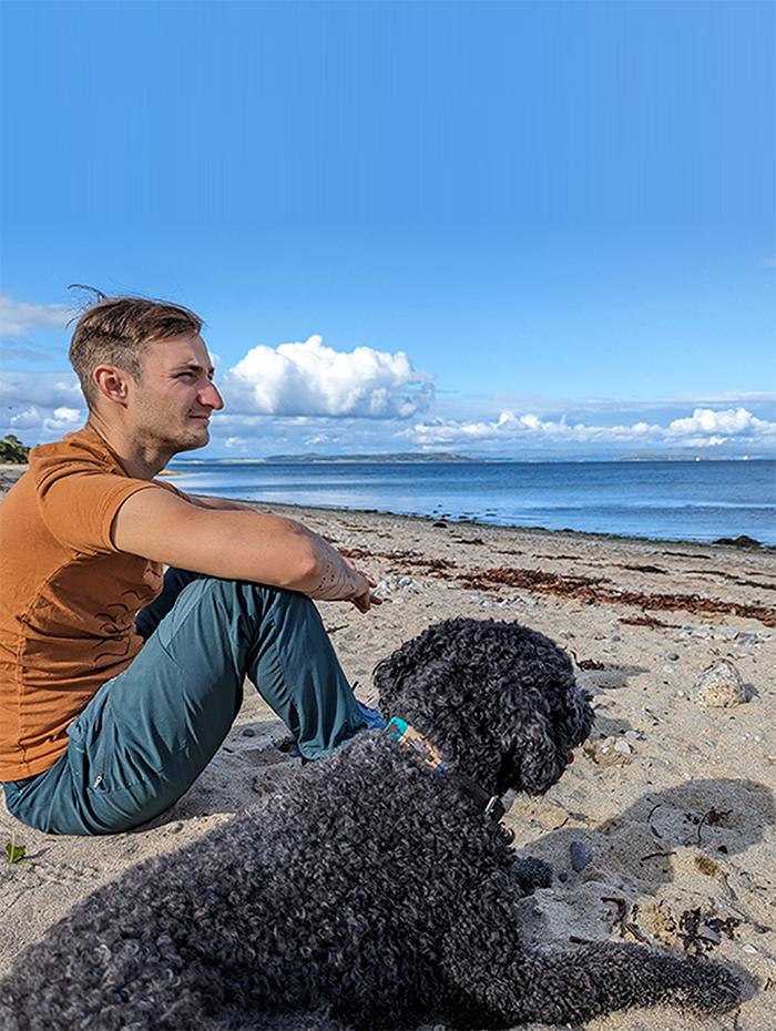 Nicholas on the beach