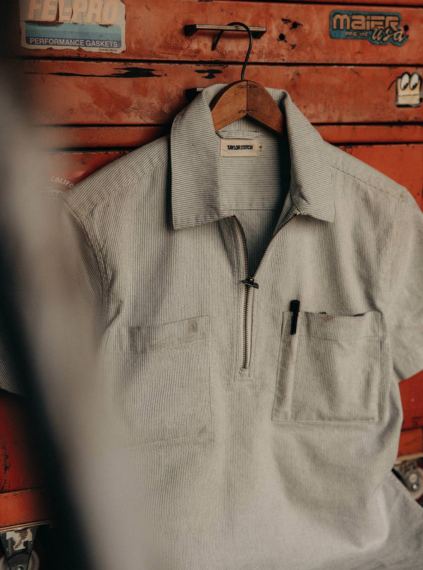 The Exhaust Shirt in Natural Stripe