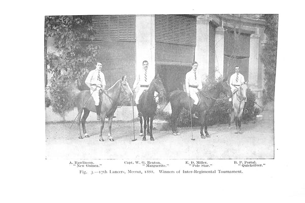 Polo players on a field, wearing oxford cloth shirts